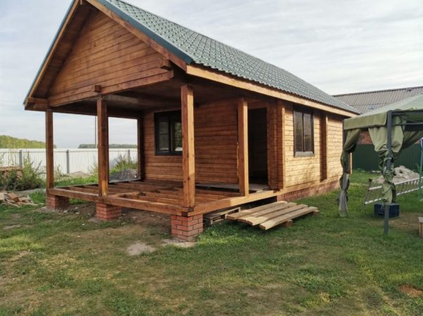 Баня 5000х9000 из профилированного бруса 150х150 — изображение 8