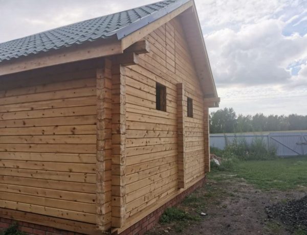 Баня 5000х9000 из профилированного бруса 150х150 — изображение 9