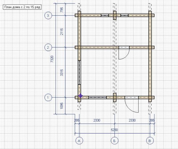 Проект дома-бани 5x6 из кедра 200x150 — изображение 10